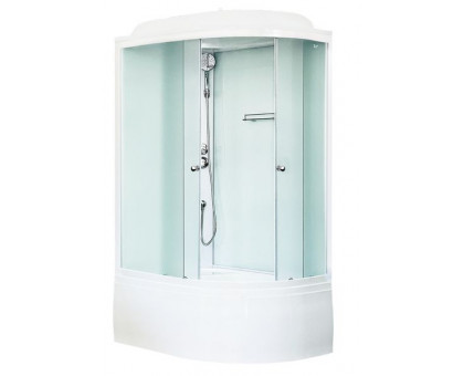 Душевая кабина Royal Bath RB 8120BK5-WC 120х80 см, с матовыми стеклами, левосторонняя