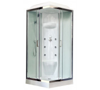 Душевая кабина Royal Bath RB 90HP7-WT-CH 90х90 см, с прозрачными стеклами