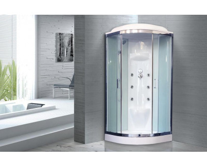 Душевая кабина Royal Bath RB 90HK7-WT-CH 90х90 см, с прозрачными стеклами