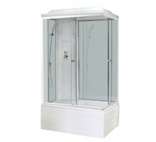 Душевая кабина Royal Bath RB 8100BP6-WT 100х80 см, с прозрачными стеклами , левосторонняя