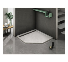 Душевой поддон WeltWasser WW TRP 100 STONE-WT 100х100 см белый с сифоном