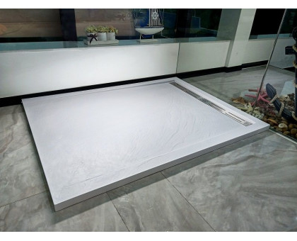 Душевой поддон WeltWasser WW TRS 12090 STONE-WT 120х90 см белый с сифоном