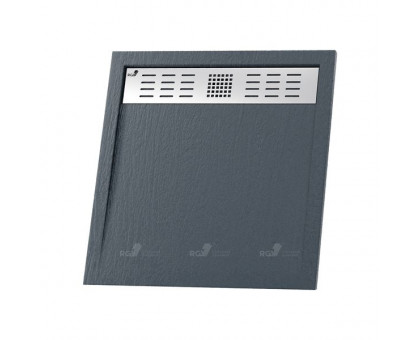 Душевой поддон RGW STM-G 80x80 см, квадратный, графит