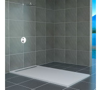 Душевой поддон RGW STM-W 80x140 см, прямоугольный, искусственный камень, белый