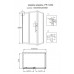 Душевое ограждение Grossman PR-120SQL серебро, 120х80 L, с раздвижными дверьми, прямоугольное