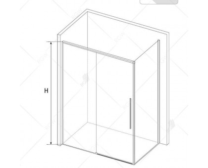 Душевой уголок RGW SV-42B (SV-12B + Z-050-2B) 120x80, прозрачное стекло