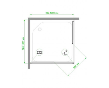 Душевой уголок Royal Bath RB HPD-T 100х100 см, с прозрачными стеклами