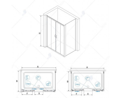 Душевой уголок RGW PA-41 (PA-11 + Z-050-2) 140x100, матовое стекло