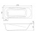 W76A-170-070W-A Sense New, ванна акриловая A0 170x70